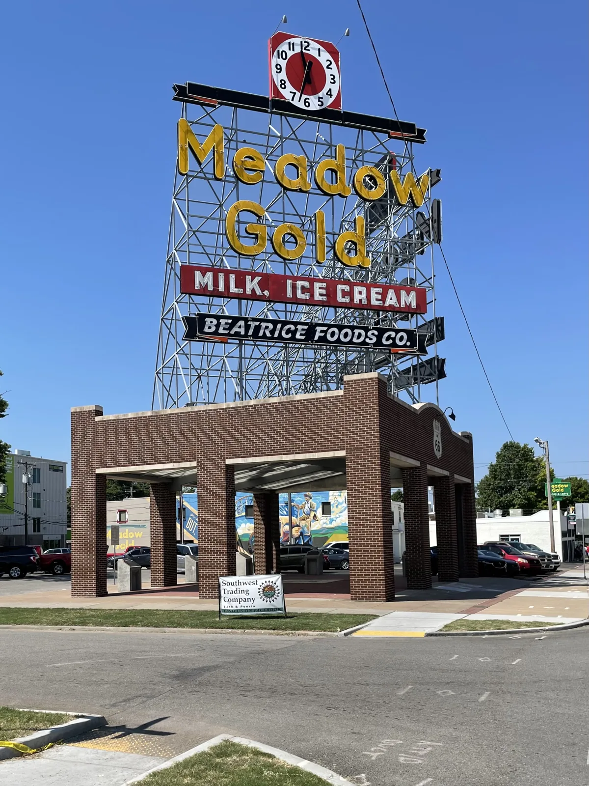 Tulsa - Meadow Gold Sign