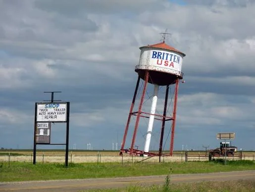 Groom - Britten Leaning Water Tower