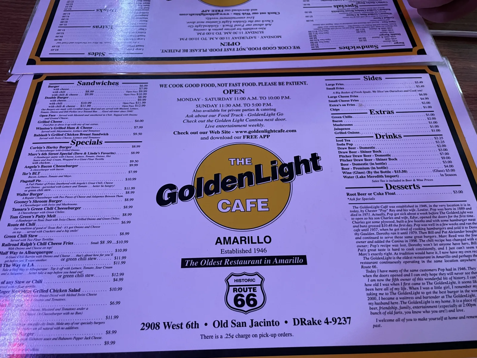 Amarillo - The Golden Light Cantina